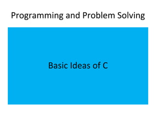 Basics of c | PPT