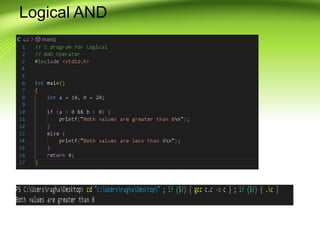Basics of C.ppt this is basic information about the c programming ...