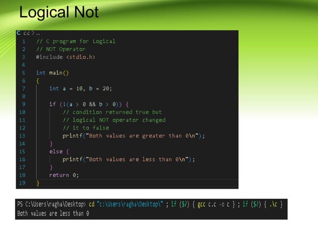 Basics of C.ppt this is basic information about the c programming ...