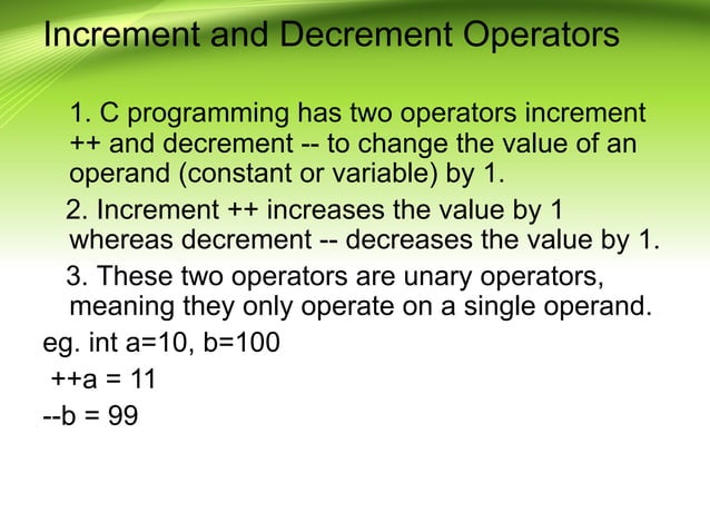 Basics of C.ppt this is basic information about the c programming ...