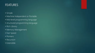 Basics of c Nisarg Patel | PPTX