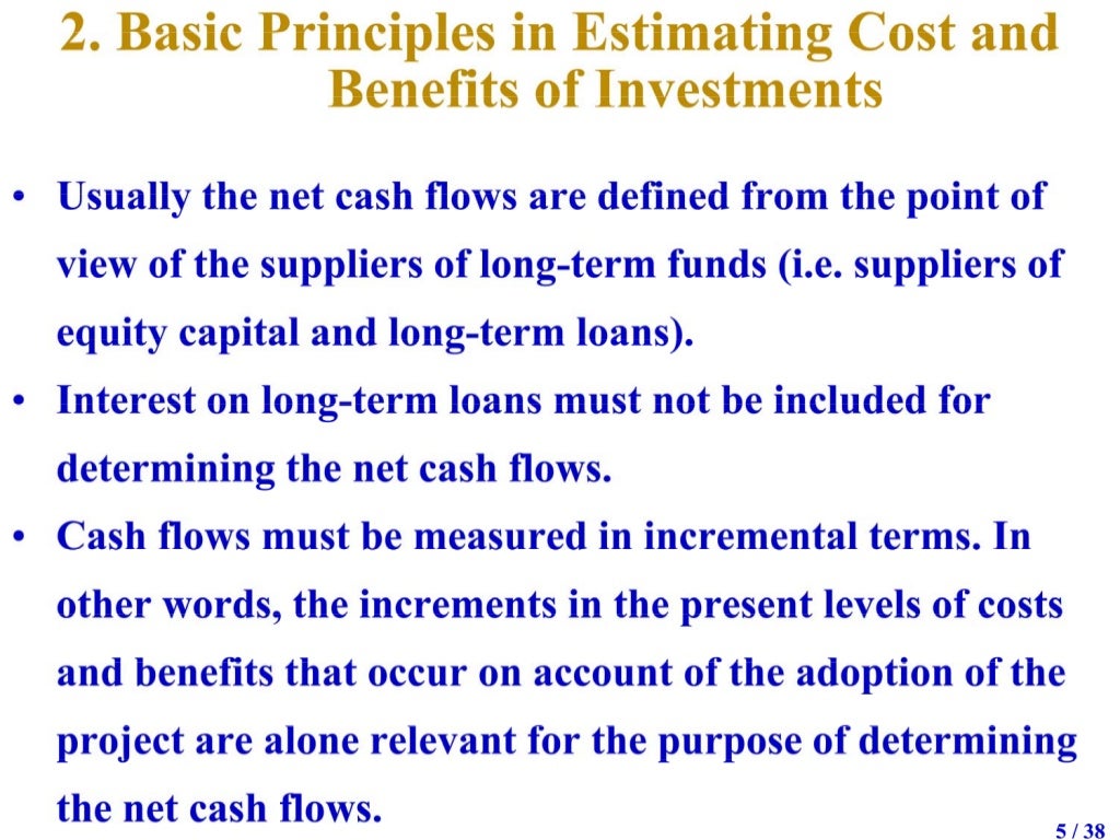 Basics of capital expenditure decisions