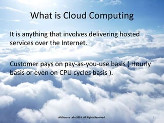 Basics of cloud computing ( aws ) | PPTX
