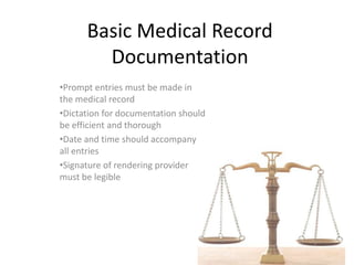 Basics Of Coding And Medical Record Documentation | PPTX