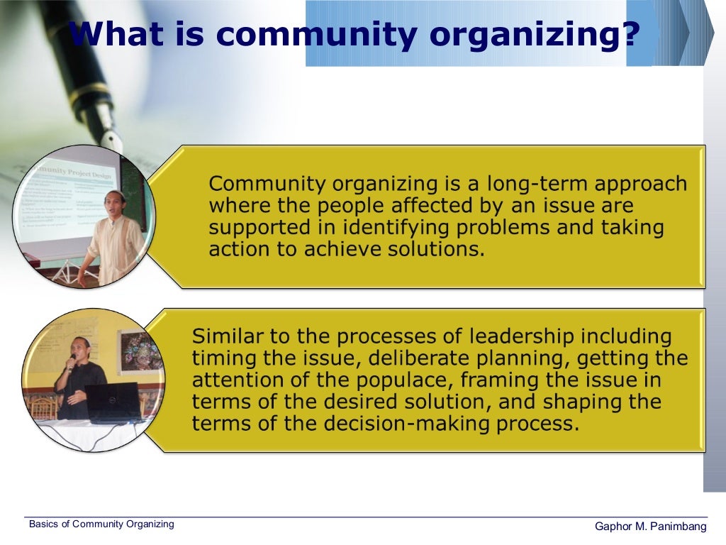 Basics of Community Organizing