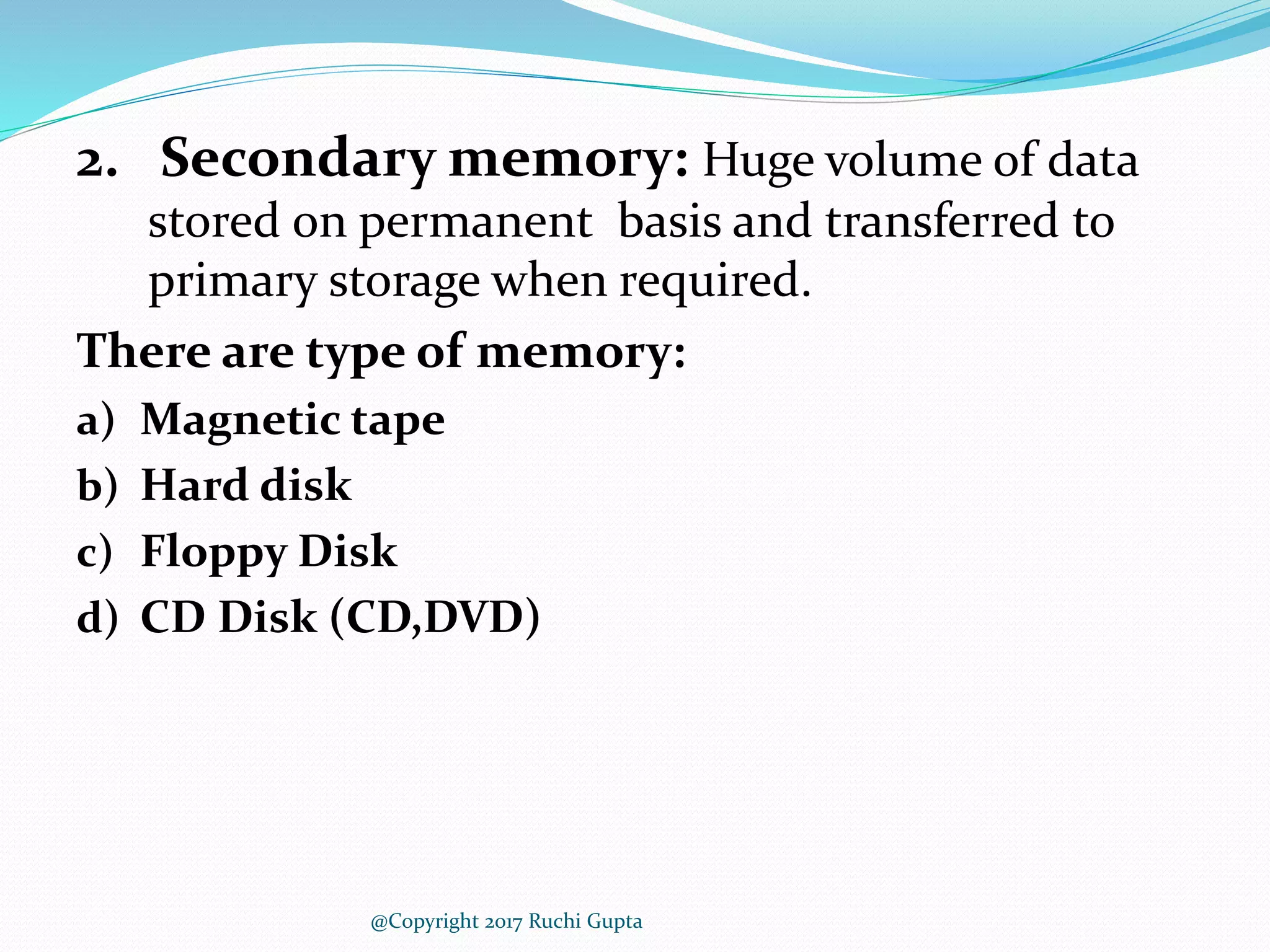 Basics of computer | PPTX | Data Storage and Warehousing | Computing
