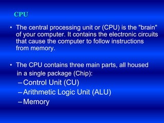 Basics of computer | PPT | Operating Systems | Computer Software and ...