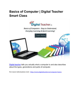 Basics of Computer Digital Teacher Smart Class.pdf