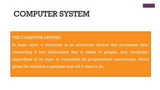 Basics of computers | PPT