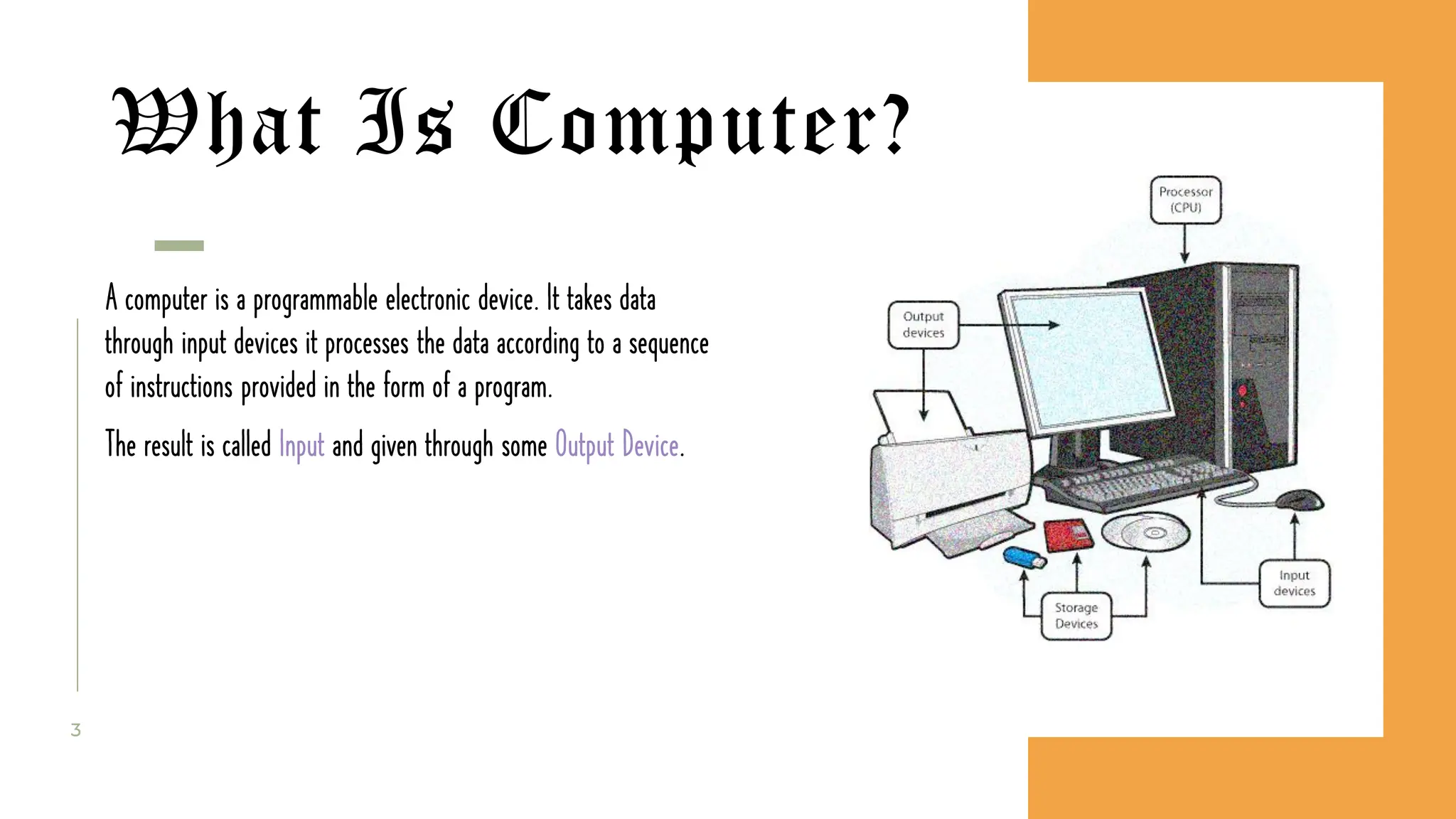 Basics Of Computers | The Computer System | PPT