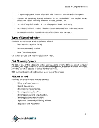 Basics of computer_science_tutorial | PDF