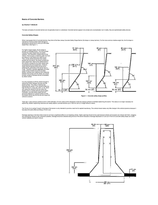 Basics of concrete barriers | PDF