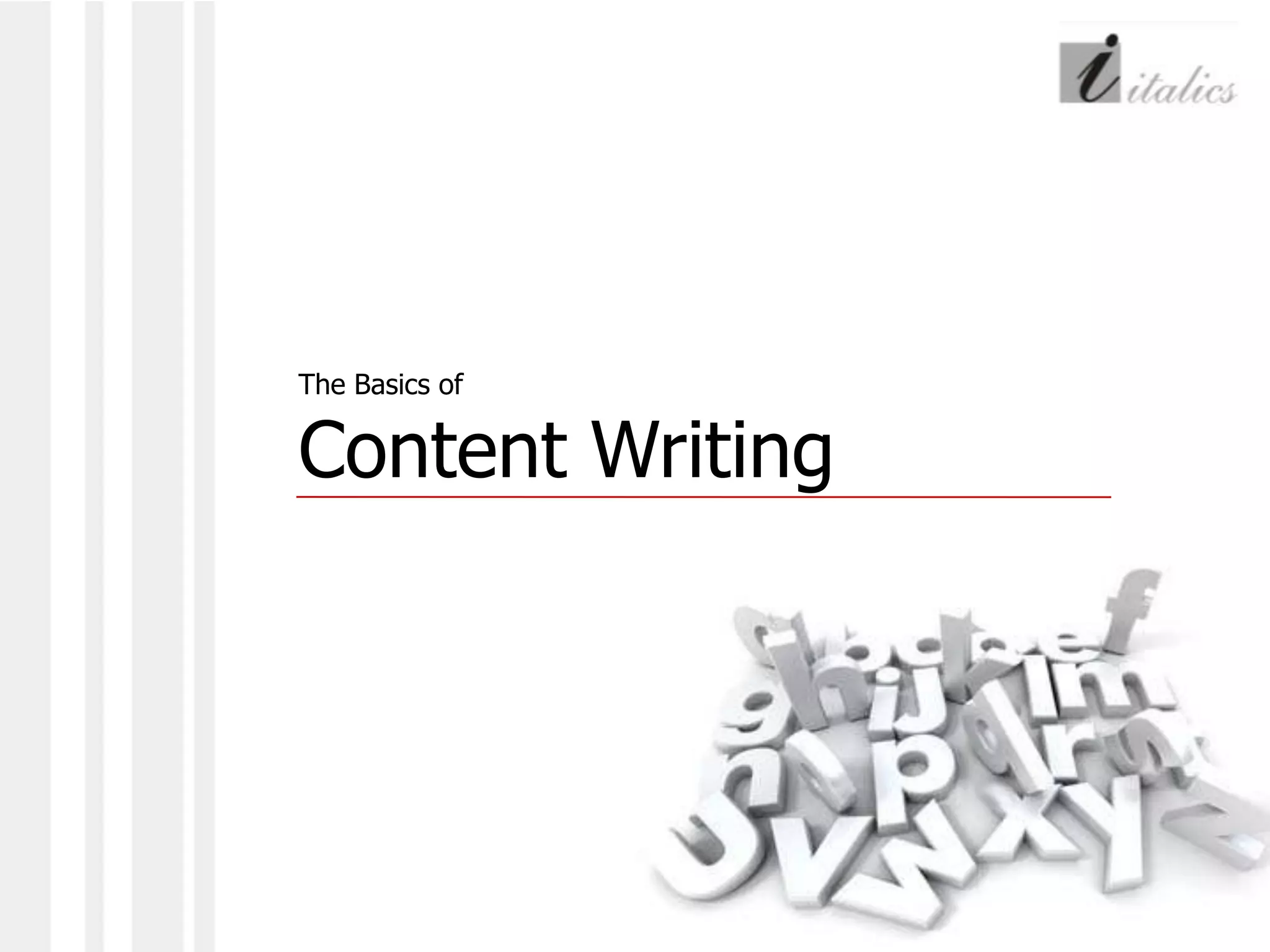 The Basics of Content Writing