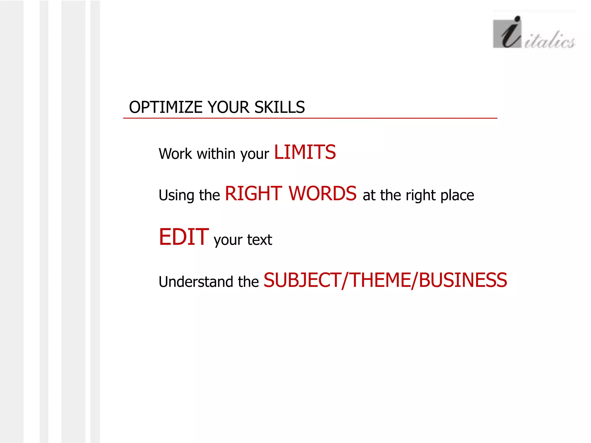 CREATING KILLER CONTENTA Strong BeginningBreaking of contentInsightful ContentPUT THE BAIT HEREMake the content      - Persuasive     - Informative     - Though Provoking     - Engaging