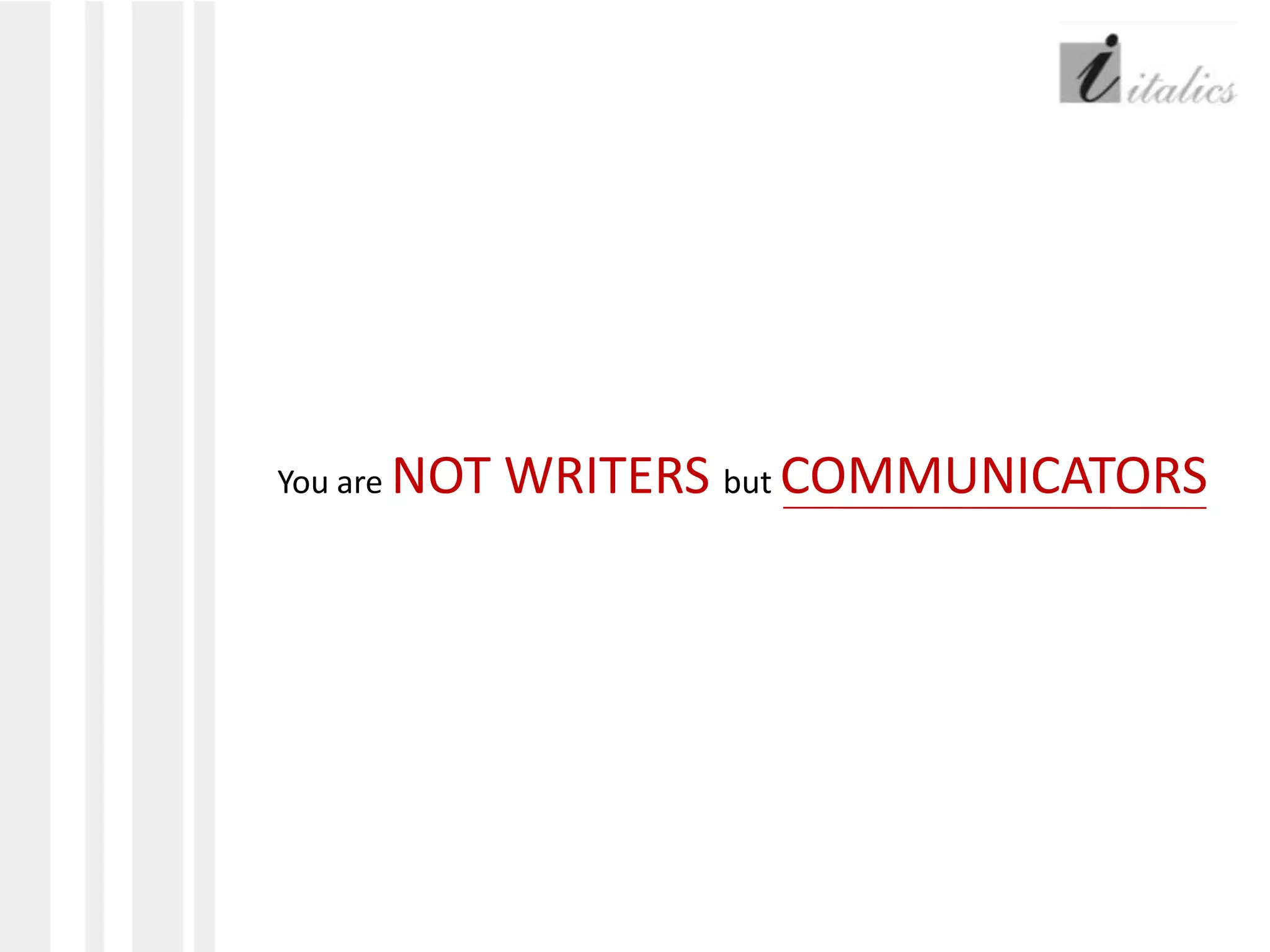 Well researchedOPTIMIZE YOUR SKILLS