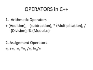 Basics of cpp | PPT