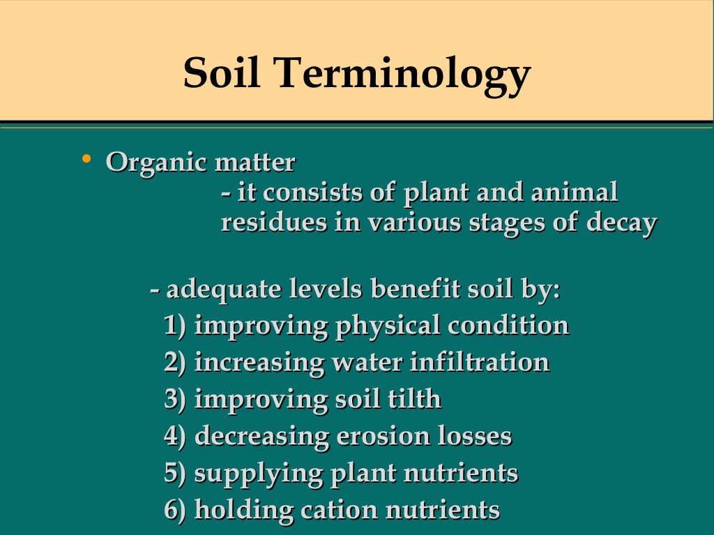 Basics of crop production
