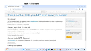 Tools4noobs.com
 