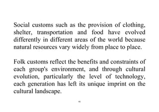 Basics of Cultural Geography | PDF