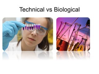 Technical vs Biological
 
