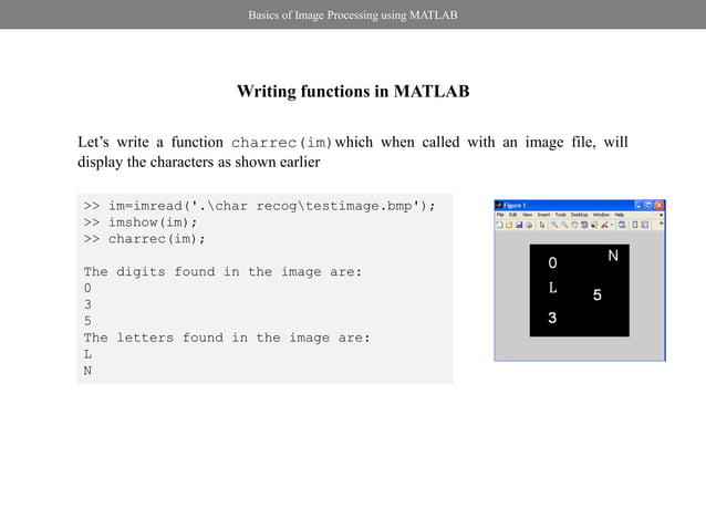 Basics Of Image Processing Using Matlab Ppt