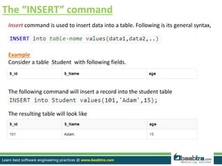 Basics of dml queries | PPTX | Databases | Computer Software and ...