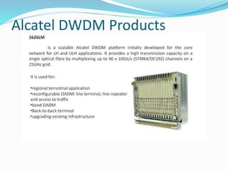 Alcatel DWDM Products
 