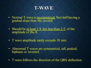 Basics of ecg | PPTX
