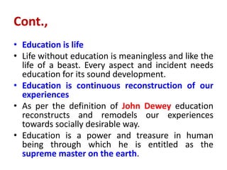life without education is meaningless