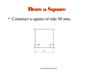 Square System.drawing Basics of Engineering Drawing and Graphics | PPT