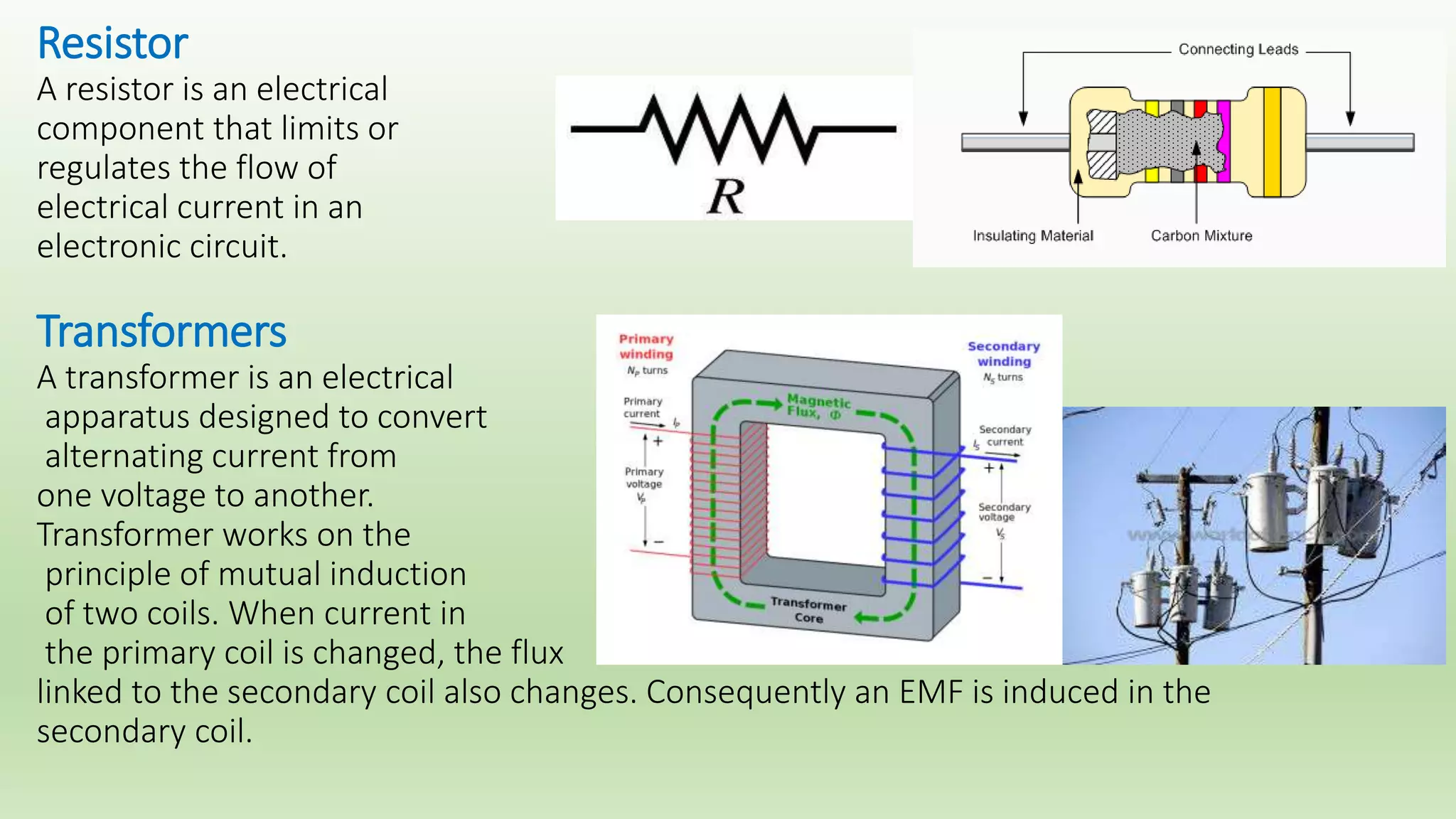 Eddy currents: 
Def.: are the currents induced in any conductor by changing magnetic field. 
If the current in the coil is 
increased in one direction 
electromagnetic force is induced 
in the iron core which sets up 
current in the opposite direction. 
These current are circulating 
current in the solid conductors 
they can be reduced by building 
up the core from iron laminates 
isolated from each other by thin 
layer of laket therefore the resistance of this eddy current is greatly 
increased. And the magnitude of current decreased. 
 