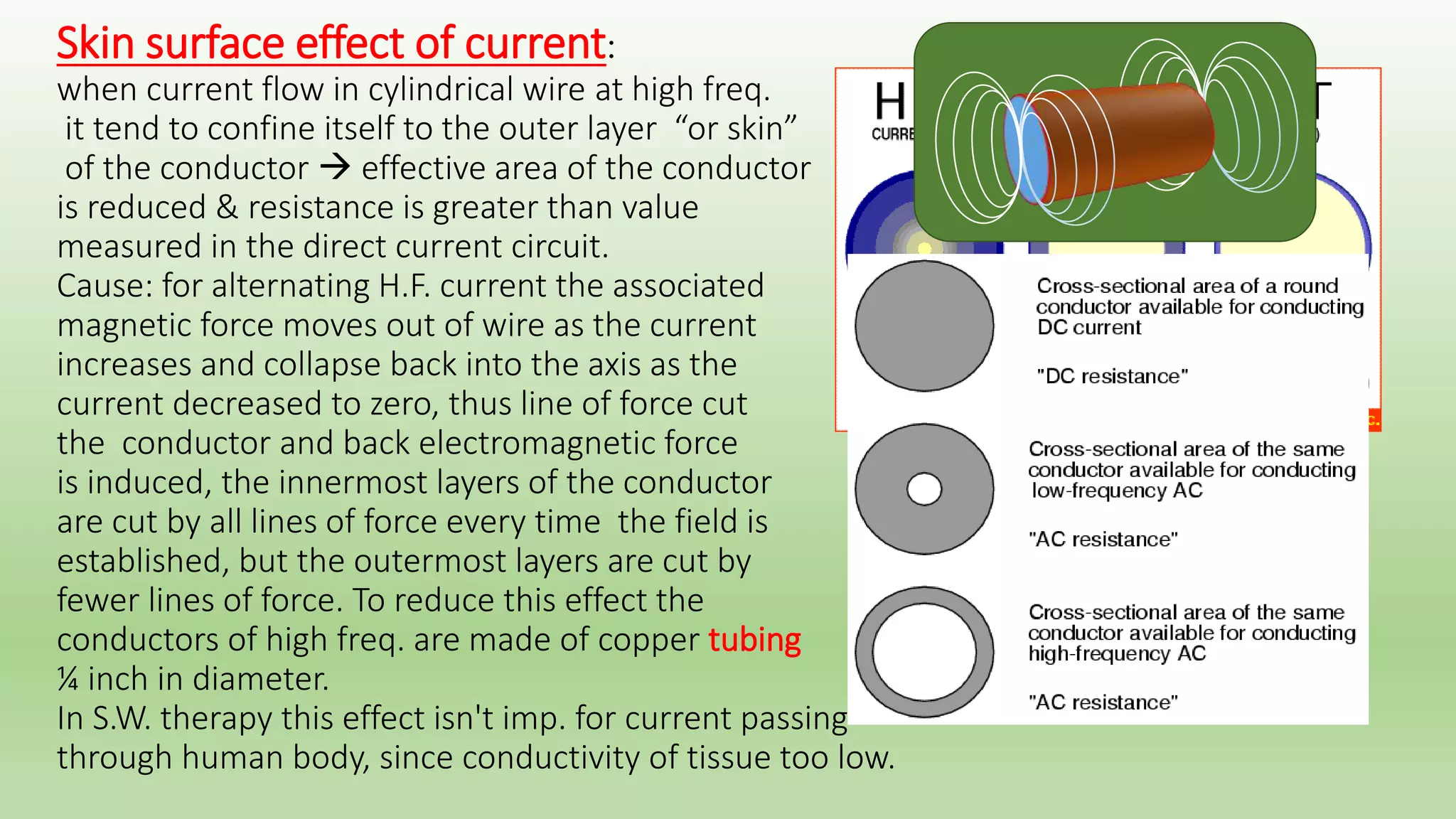 A capacitor discharges when the accumulated charge is allowed to flow off the plates. 
The time taken for this discharge depends upon 
1. Capacitance of condenser 
2. Resistance of pathway 
3. Quantity of electricity 
Capacitors, oscillator circuit: An oscillatory circuit is a condenser and an induction coil in low ohmic 
resistance. 
Animated diagram showing the operation of a tuned circuit (LC 
circuit). The capacitor stores energy in its electric field E and the 
inductor stores energy in its magnetic field B (green). This jerky 
animation shows "snapshots" of the circuit at progressive points in the 
oscillation. The oscillations are slowed down; in an actual tuned circuit 
the charge oscillates back and forth tens of thousands to billions of 
times per second. 
http://en.wikipedia.org/wiki/LC_circuit 
 