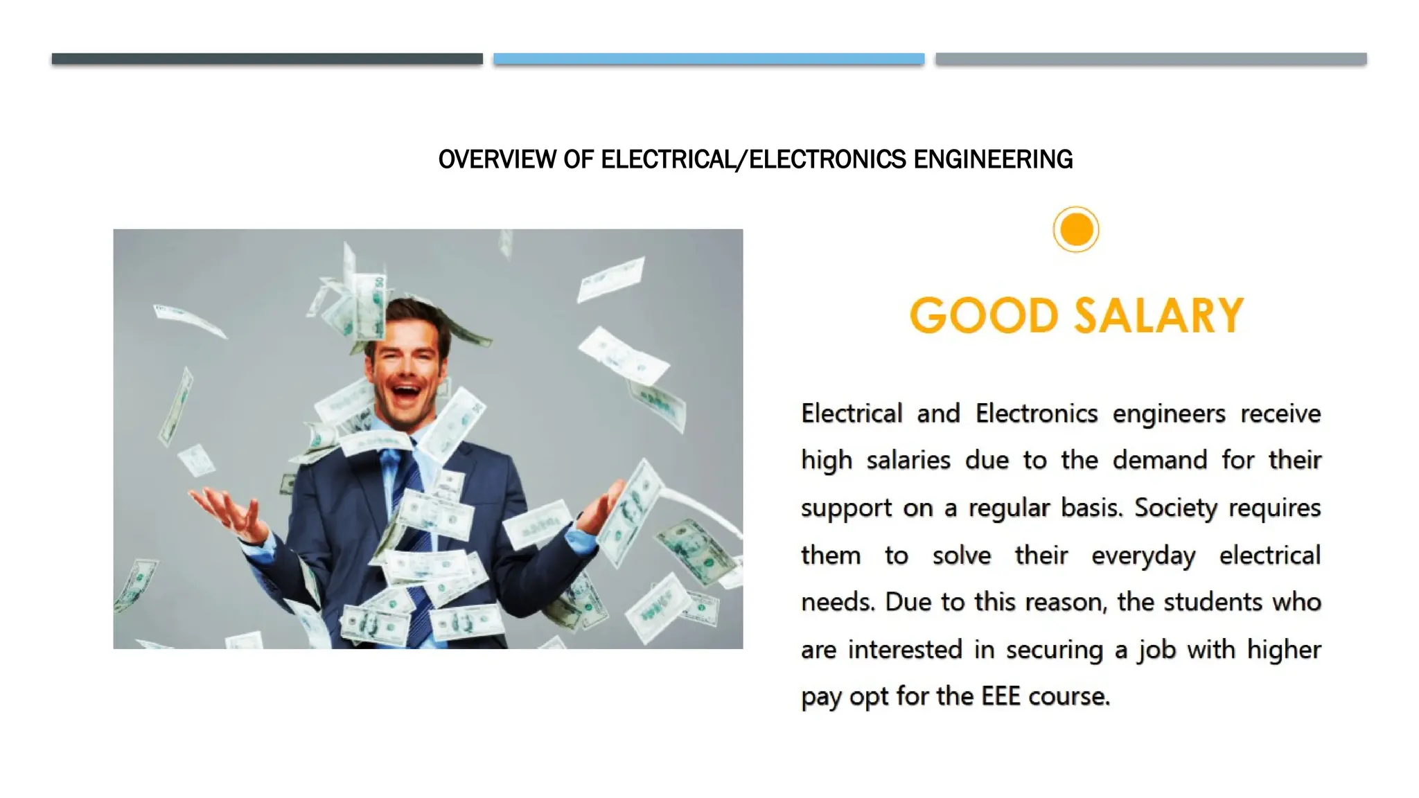 OVERVIEW OF ELECTRICAL/ELECTRONICS ENGINEERING
 