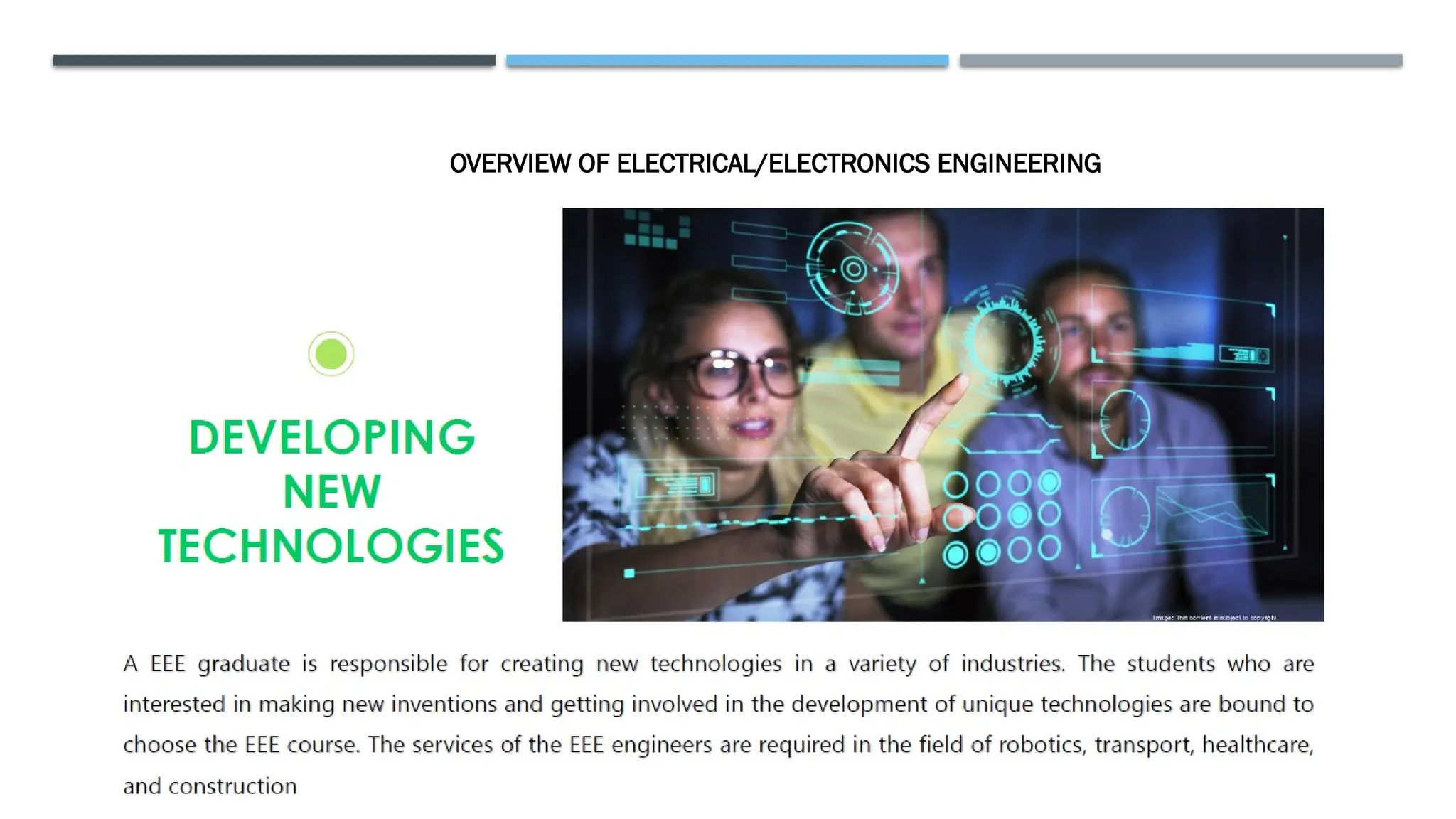 OVERVIEW OF ELECTRICAL/ELECTRONICS ENGINEERING
 