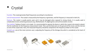 Crystal Function Comprehensive Guide to Electronic Components and Their Functions | PPTX
