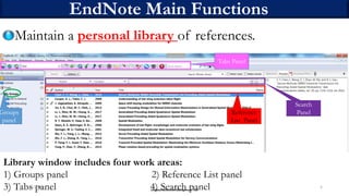 Basics of EndNote research tool | PDF