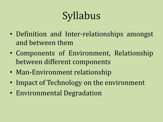 Basics of Environmental Studies | PDF