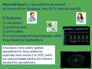 basics of excel for medical profession -.pptx