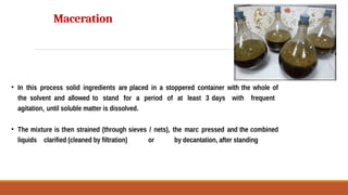 Basics of extraction method and principle | PPTX