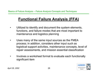Basics of Failure Analysis | PDF