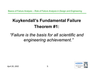 Basics of Failure Analysis | PDF