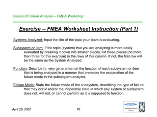 Failure Handout.pdf Basics of Failure Analysis | PDF