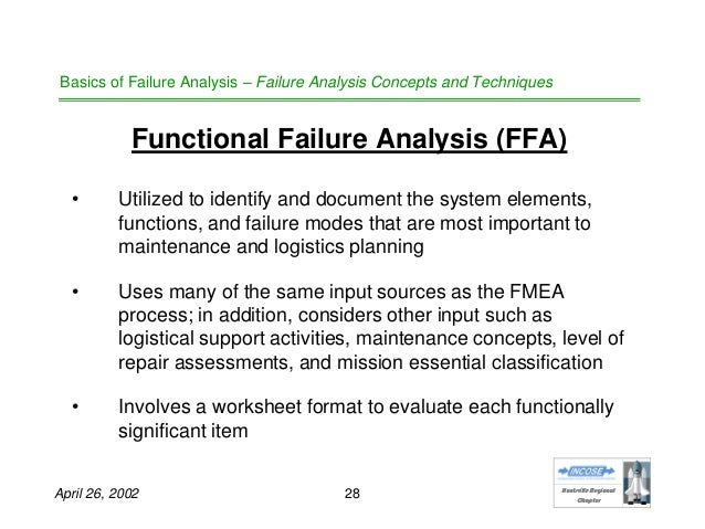basics of failure analysis