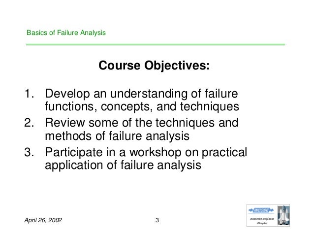 a review of failures in