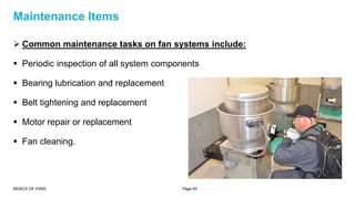 Basics of fans | PPTX