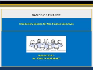 BASICS OF FINANCE
Introductory Session for Non Finance Executives

PRESENTED BY :
Ms. SOMALI CHAKRABARTI
TRANSEO CONSULTANTS
www.transeo.co.in

 