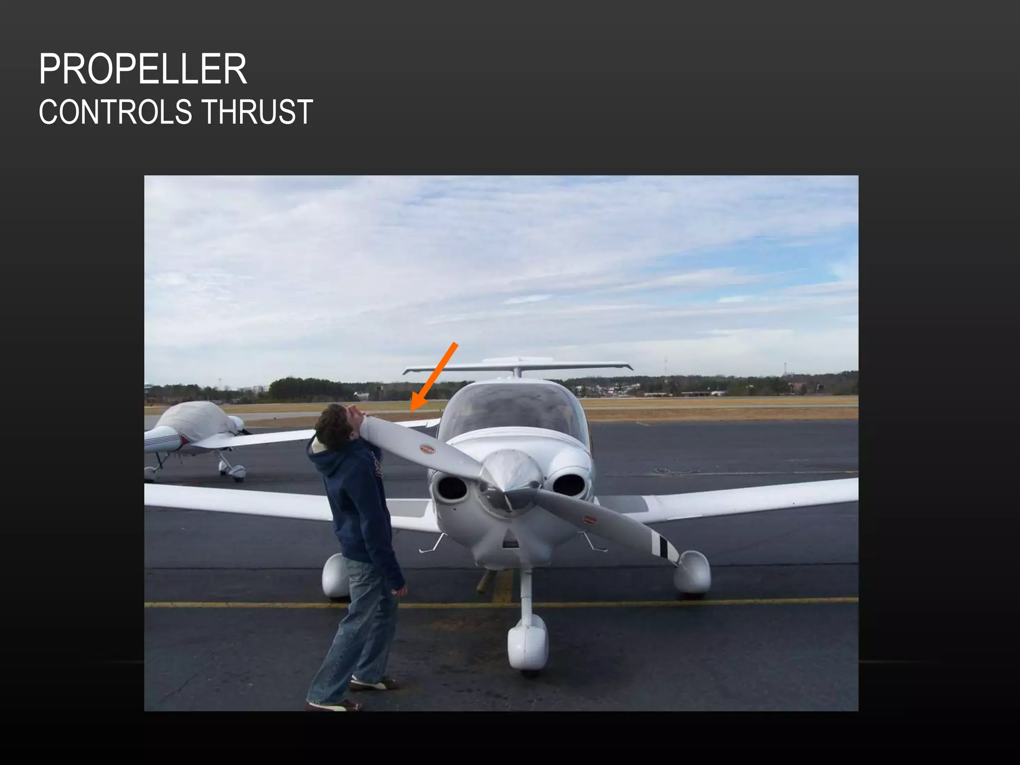 PROPELLER CONTROLS THRUST 