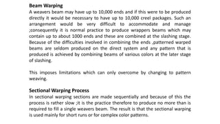 Salshing Process Basics of Fabric Manufacturing | PPTX