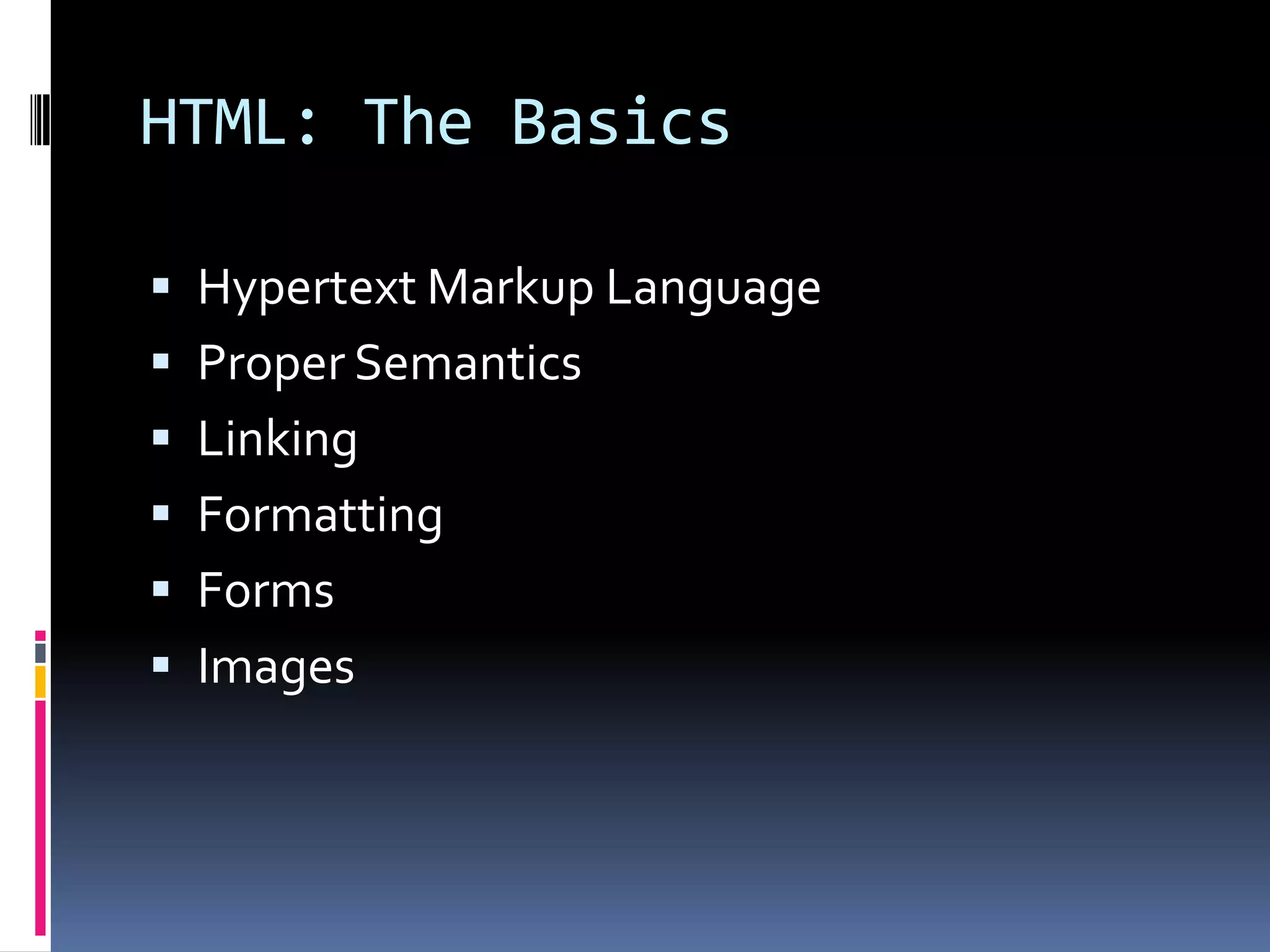 Basics Of Html