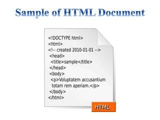 Basics of HTML 5 for Beginners | PPTX
